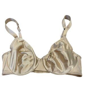 Victorias Secret Vintage Second Skin Liquid Satin Underwire Bra 34C Champagne
